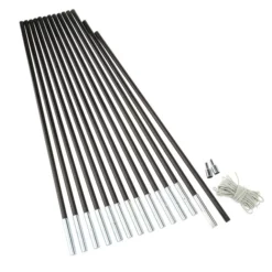 Coupon 🥰 FRILUFTS FIBREGLASS POLE KIT 9,5 - Zeltstange Schwarz 🎉