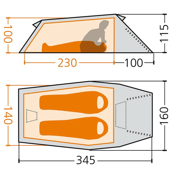 Aktion 🤩 FRILUFTS ERRIGAL 2 - Tunnelzelt Vineyard Green 🤩 4 Aktion 🤩 FRILUFTS ERRIGAL 2 - Tunnelzelt Vineyard Green 🤩 – Bild 2