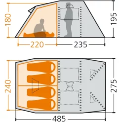 Großhandel ✨ FRILUFTS GRASSHOLM 4 AIR - Familienzelt Monument/ Moonlight Blue 🤩 -FRILUFTS Verkäufe 300599001 ab grassholm 4 air frilufts 1
