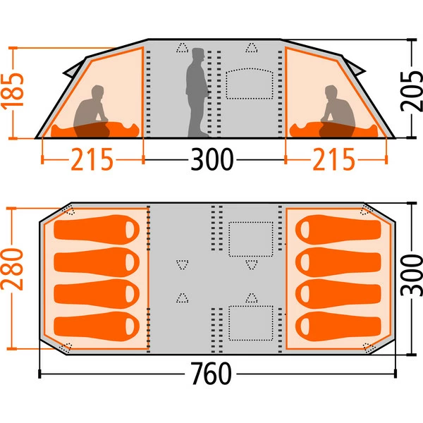 Blitzangebot 💯 FRILUFTS GRASSHOLM 8 - Familienzelt Monument/ Bright Green 🧨 4 Blitzangebot 💯 FRILUFTS GRASSHOLM 8 - Familienzelt Monument/ Bright Green 🧨 – Bild 2